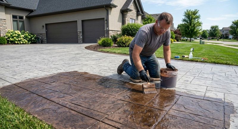 Driveway Staining in Fort Worth, TX