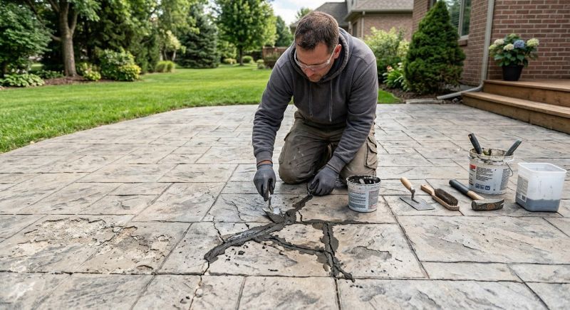 Decorative Concrete Repair in Clermont, FL