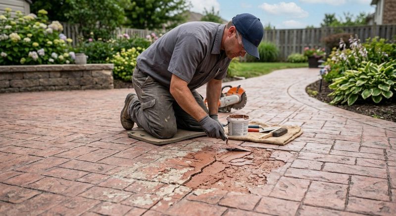 Decorative Concrete Repair in Carmel, IN