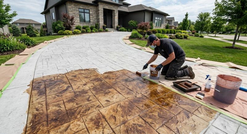 Driveway Staining in Fort Worth, TX
