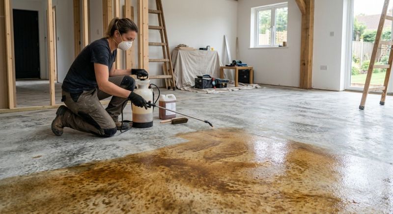 Interior Concrete Staining in Dallas, TX