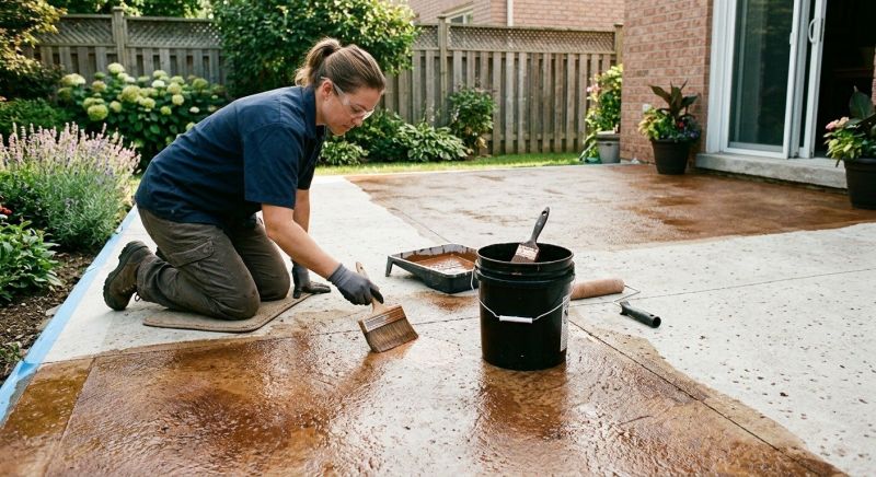 Interior Concrete Staining in Dallas, TX