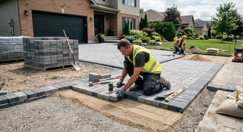 Limestone Pavers Installation in Boston, MA