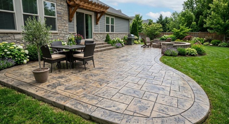 Stamped Cement Installation in Frisco, TX